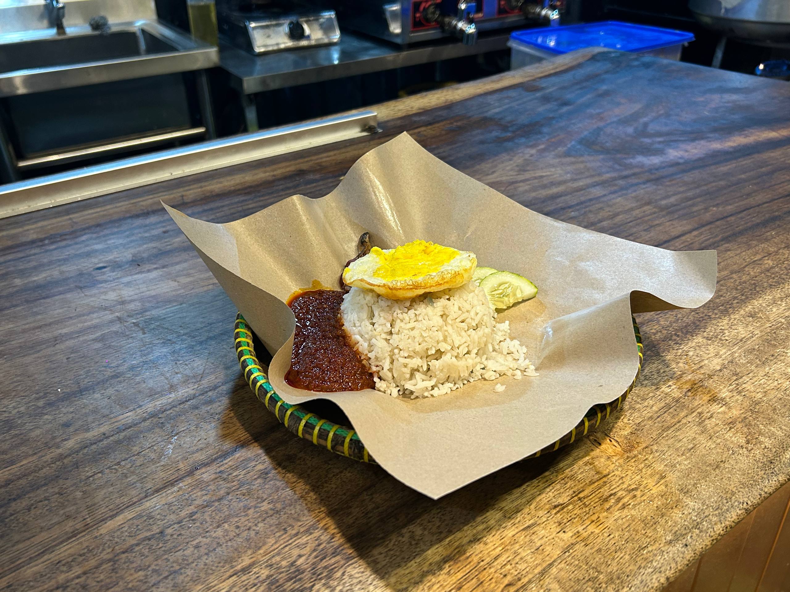 Nasi Lemak Telur Biasa